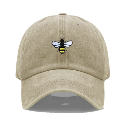 Honeybee Embroidered Baseball Cap For Women Men