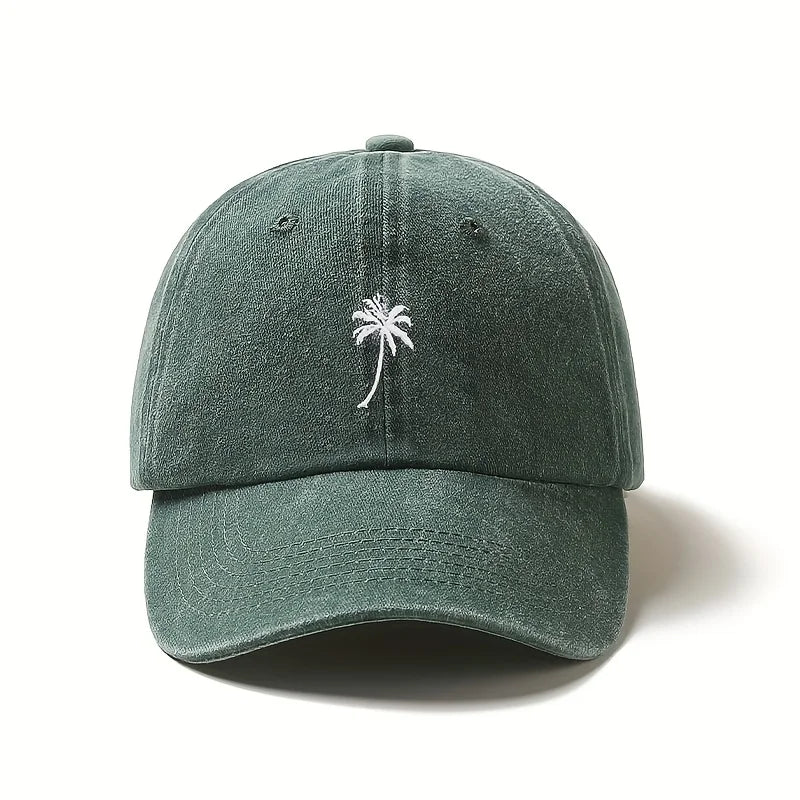 Retro Washed Embroidered Baseball Caps For Women