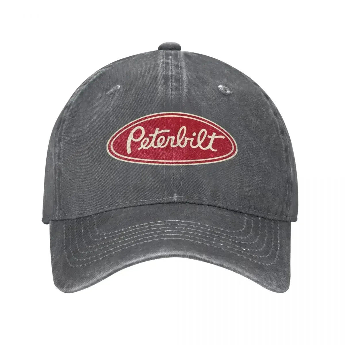 Peterbilt Truck Car Racing Vintage Baseball Cap Vintage Distressed Denim