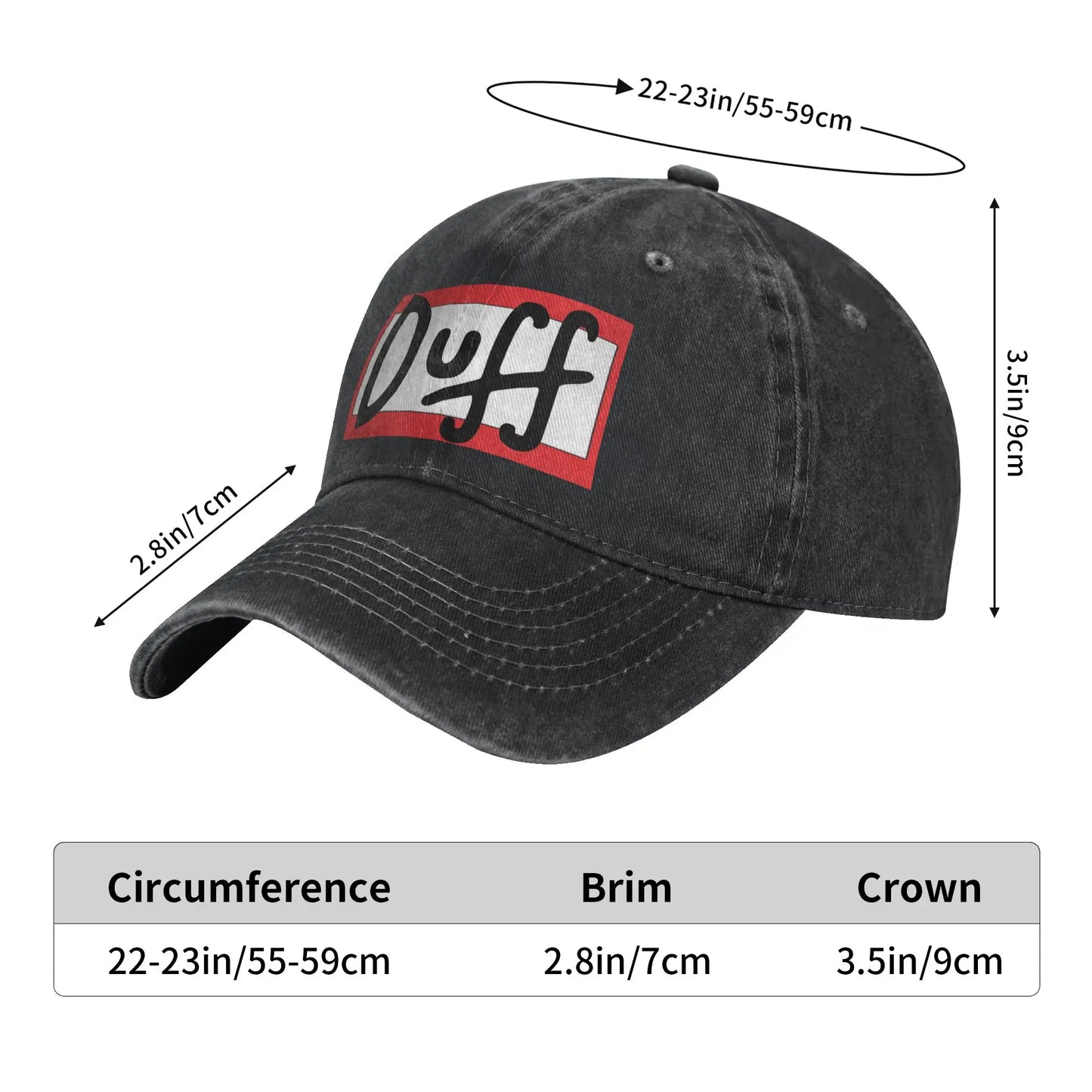 Summer DUFF The S-simpsons Cartoon Baseball Cap