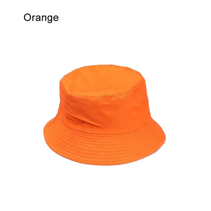 Women Men Outdoor Sunscreen Casual Candy Color Bucket Hat Sun Caps Fisherman Cap