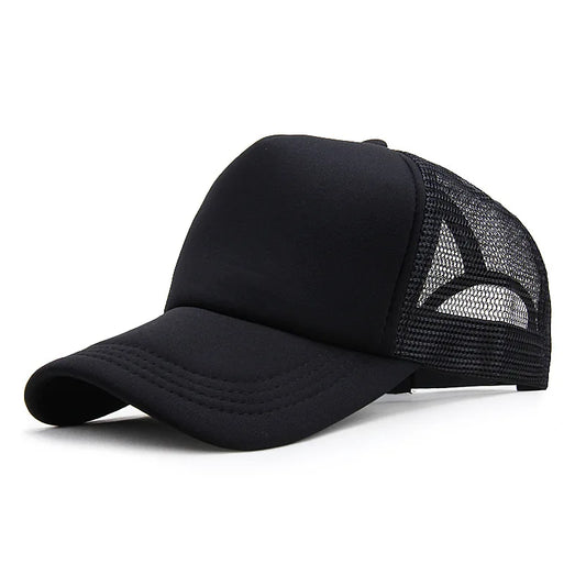 Unisex Cap Casual Plain Mesh Baseball Cap Adjustable