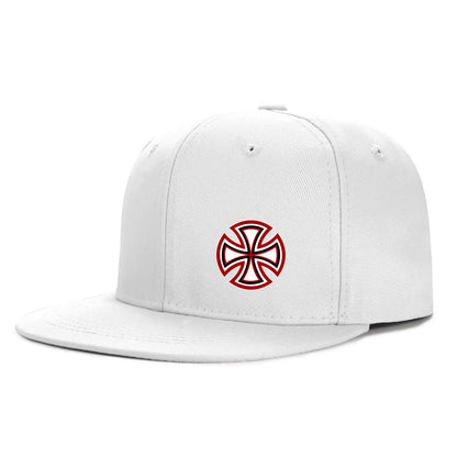 Printed Snowflake Pattern Flat Edge Snapback Cap