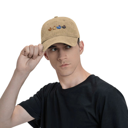 Summer 4 Chickens S-Stardew V-Valley Game Baseball Cap