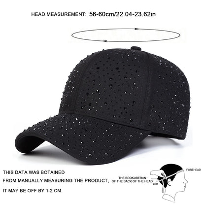 Unisex Rhinestone Baseball Caps