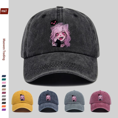 Anime Little Demon Cute Printed Pattern Baseball Cap
