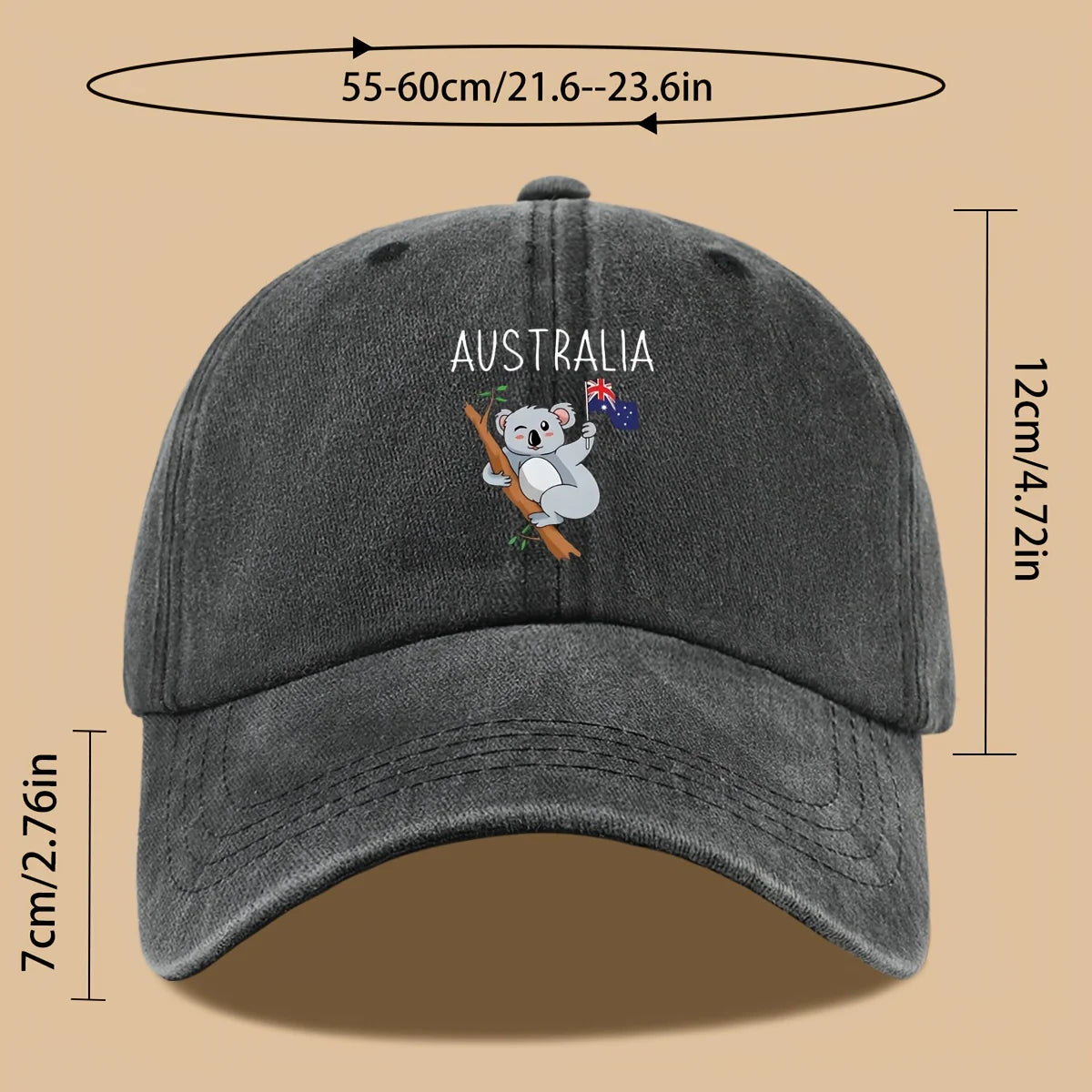 Australia Koala & Flag Baseball Cap