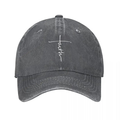 Hip Hop Baseball Cap Snapback Baseball Hat Jesus Faith Cross Christian
