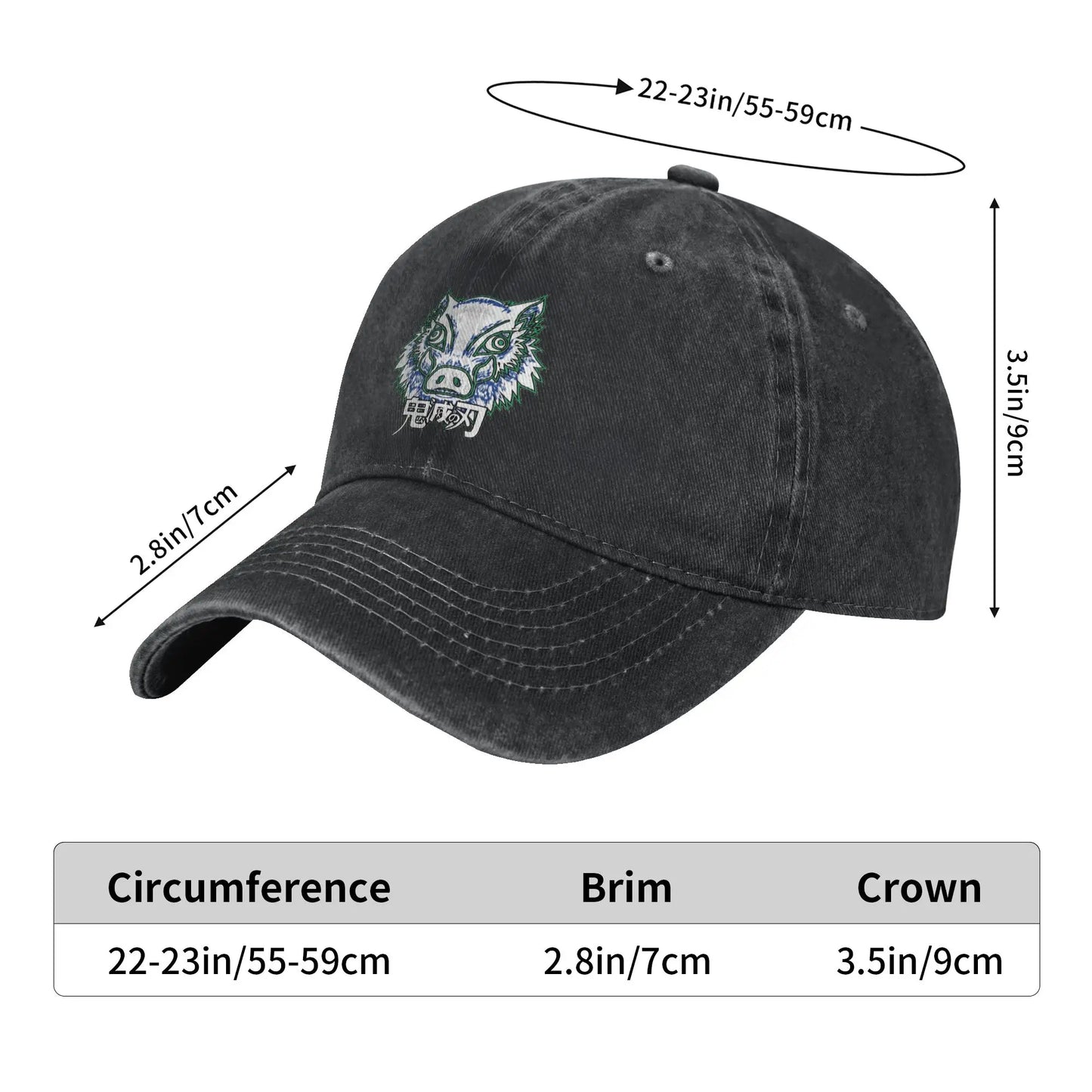 Inosuke Breath of Beast Demon Slayer Men Baseball Caps