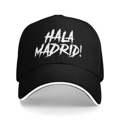 Hala Madrid Letters Print Sandwich Baseball Cap