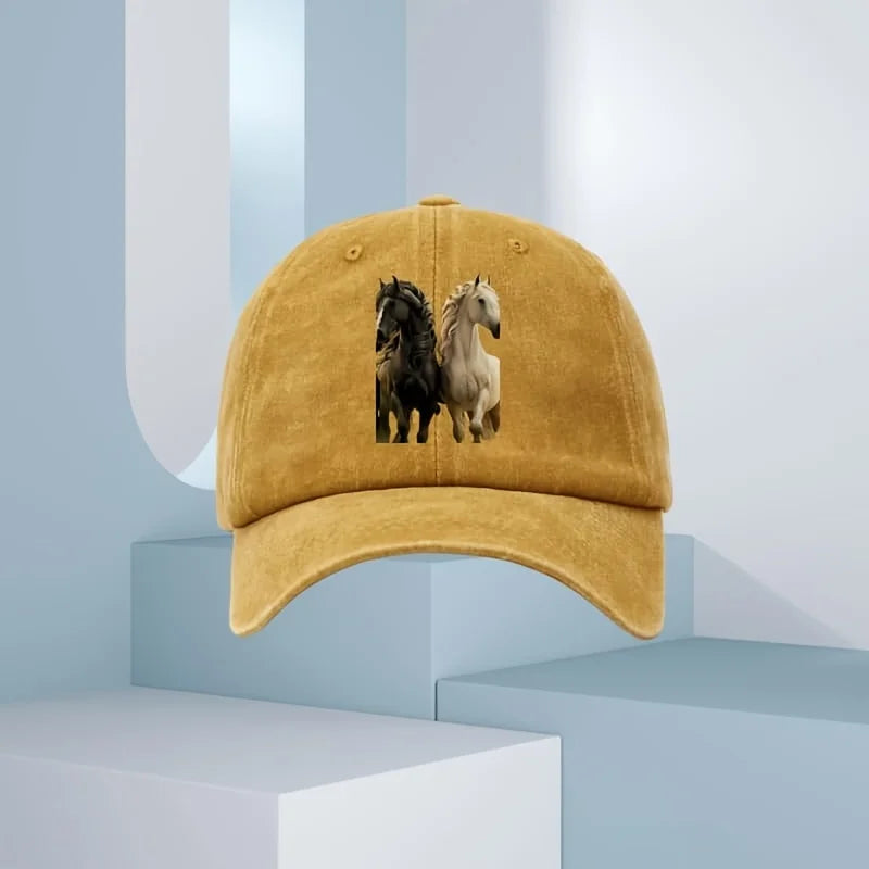 Men's 3D Horse Print Baseball Cap