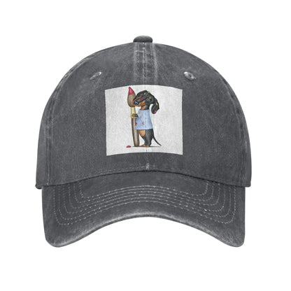 Dachshund Dog Art Baseball Cap