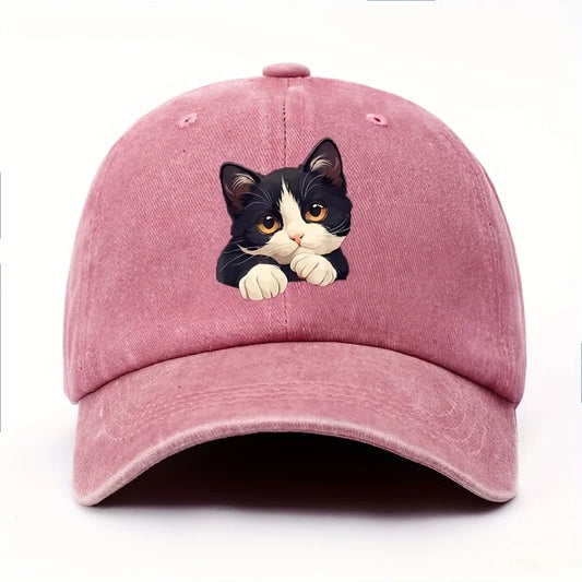 Funny Style Cat Patterned Baseball Cap