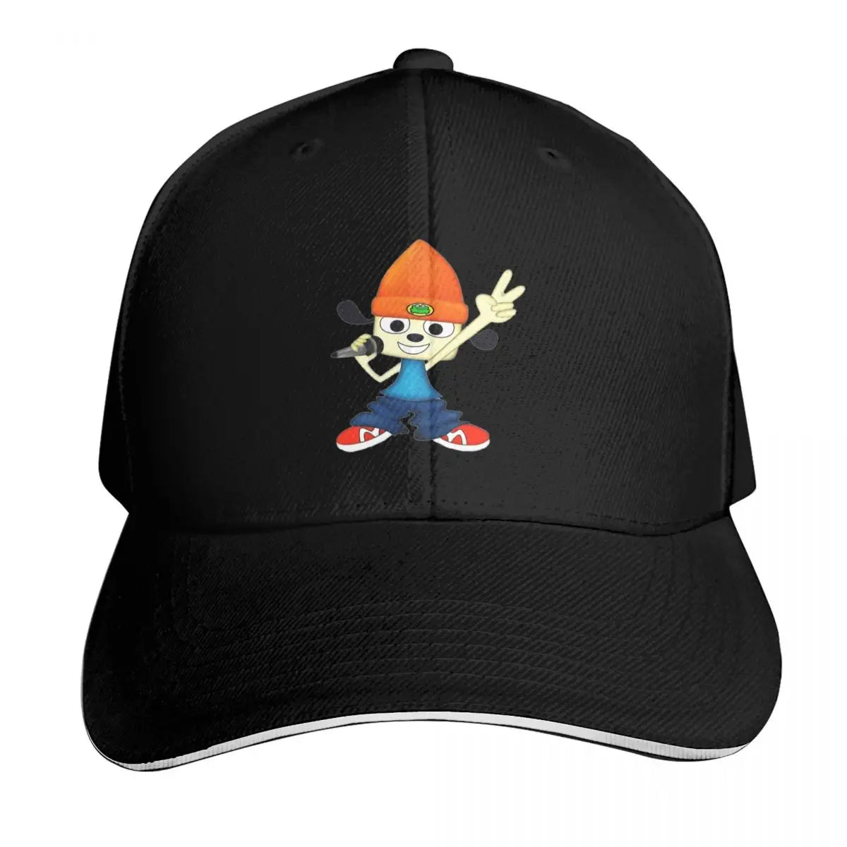 Parappa The Rapper Patchc Cartoon Game Cap Fashion Casual Baseball Caps