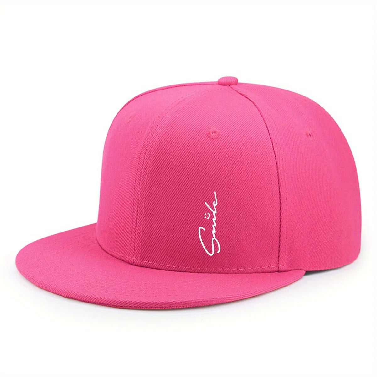 Lettered Smiley Face Print Stylish Baseball Cap For Men And Women