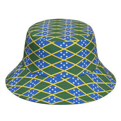 Solomon Island Fisherman Hats Free Custom Made Name Number Team Logo Bucket Cap