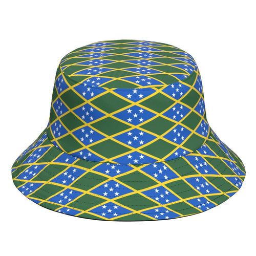 Solomon Island Fisherman Hats Free Custom Made Name Number Team Logo Bucket Cap