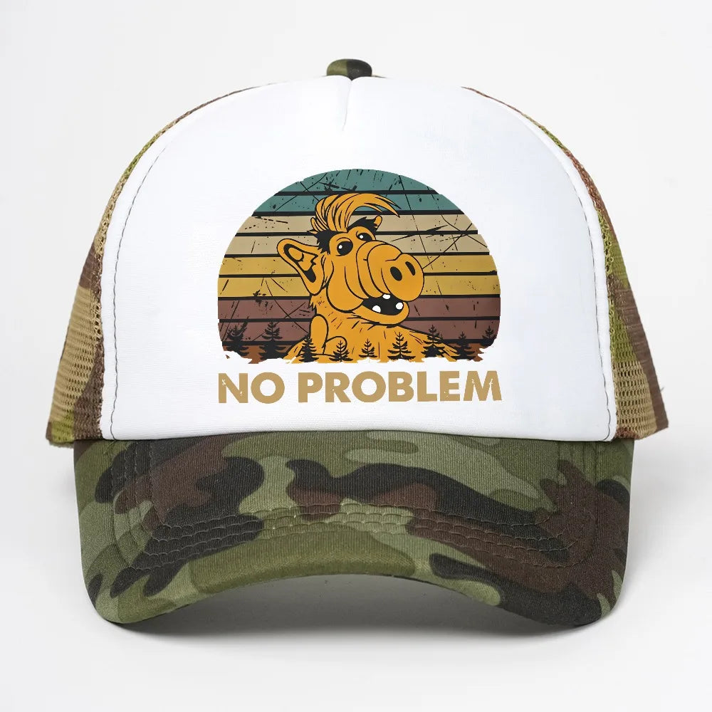 No Problem Hipster Hat ALF The Animated Series Men Baseball Cap