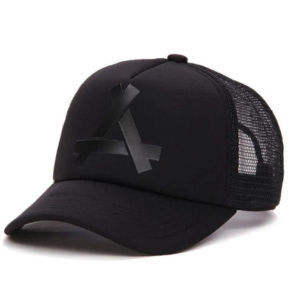 Unisex A- Letter Printing Baseball Net Caps Hip Hop Cap