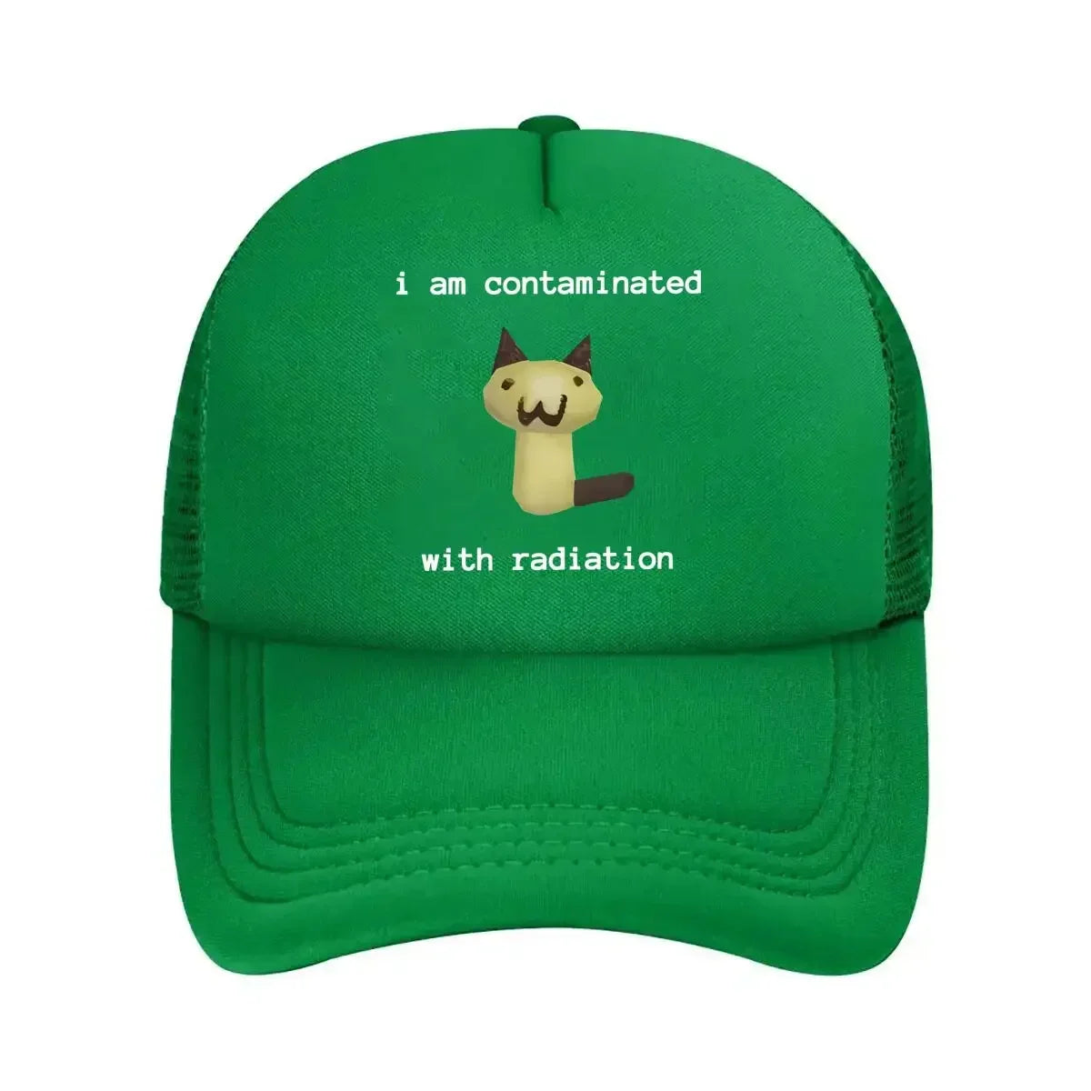New “Radiation Cat Fun, Meme Design” Mesh Baseball Cap