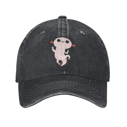 Vintage Cartoon Axolotl Baseball Caps