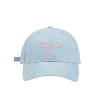 Embroidered Bow Cap Soft Fashion Baseball Cap