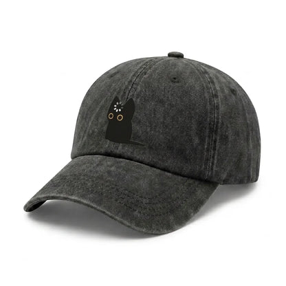 Vintage Black Owl Baseball Cap