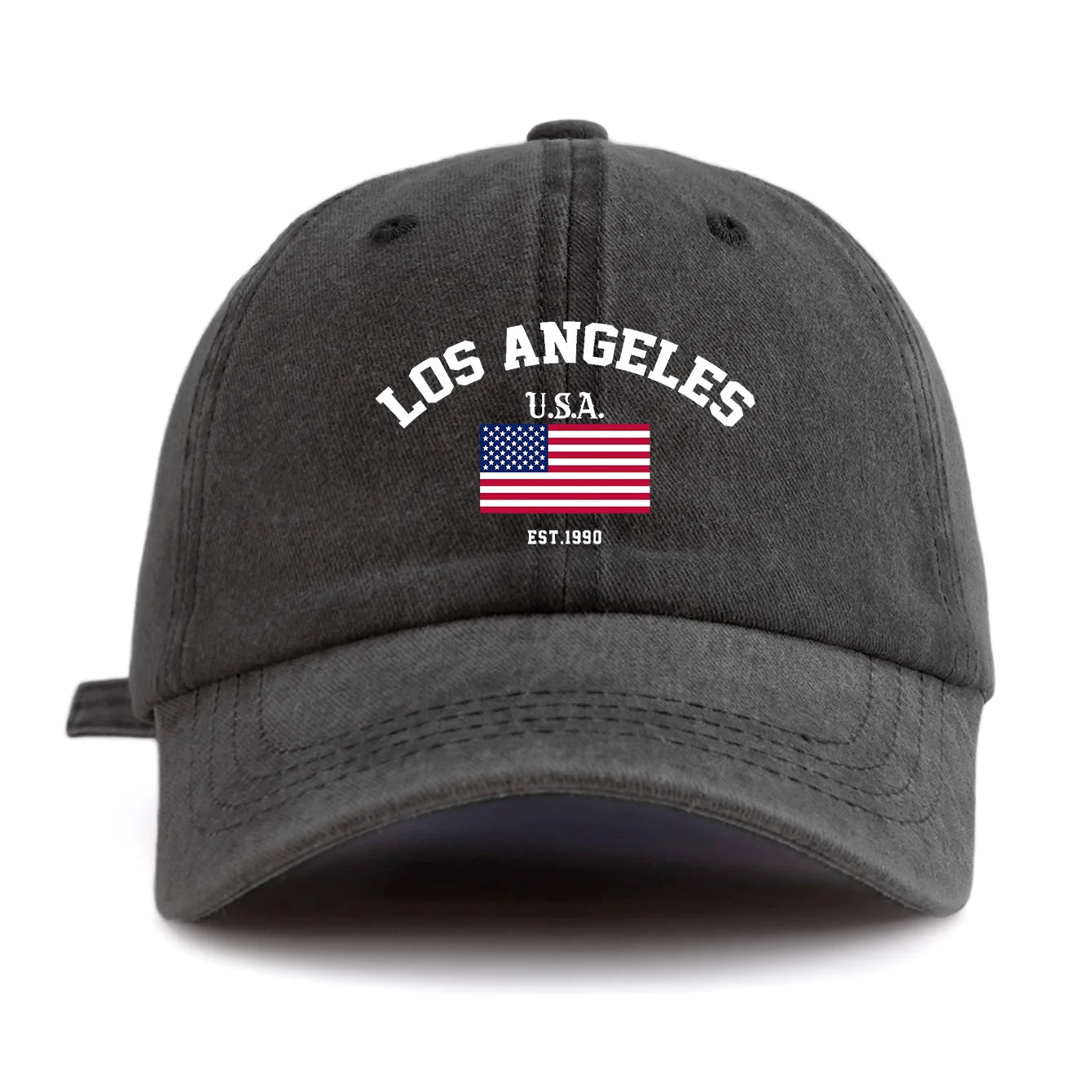 LOS ANGELES Print Washed Baseball Cap