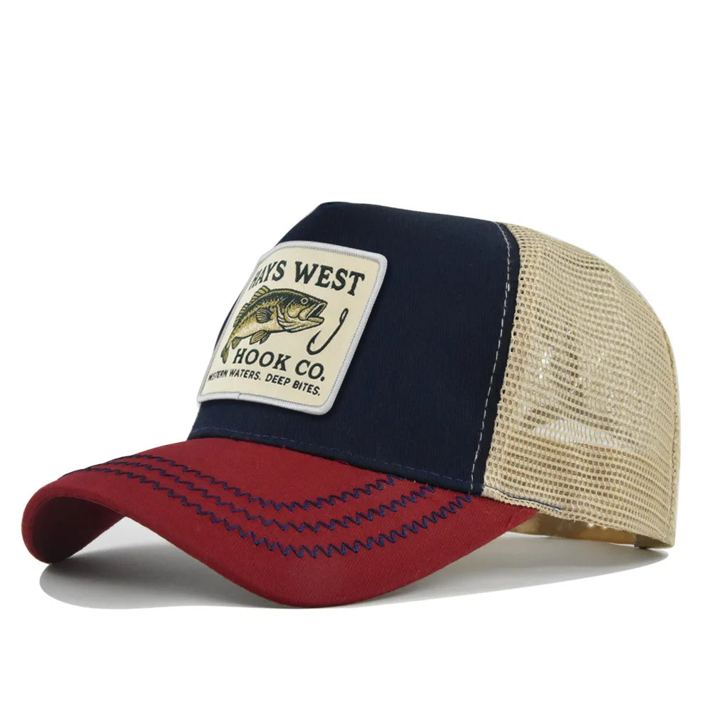 High Quality Fishing Embroidery Baseball Cap