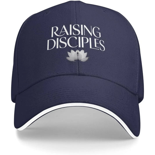 Raising Disciples Lotus Baseball Cap Polyester Casual Unisex Adjustable Sports Hat