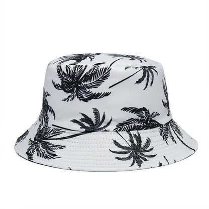 Big Head Size Bucket Hat Male Reversible Hawaii Korean Spring Hats