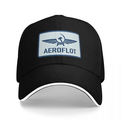 Unisex Baseball Hats Aeroflot Aviation Russe Pilote Aerospace Aviateur Baseball Caps