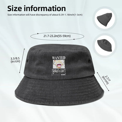 Luffyy Manga Anime Bucket Hats