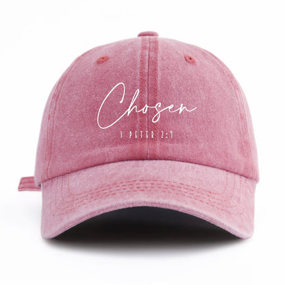 CHOSEN Print Washed Baseball Cap For Adults