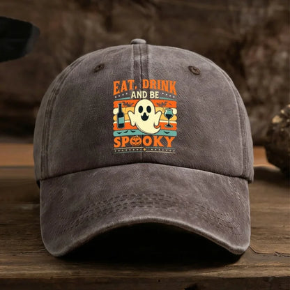 Halloween Ghost Graphic Baseball Cap