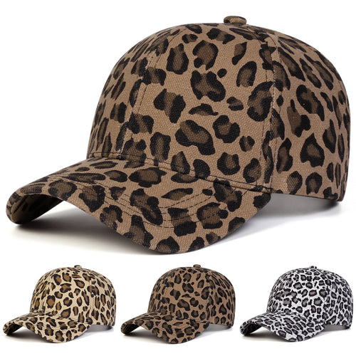 Unisex Light Panel Leopard Print Baseball Caps Spring Autumn Outdoor