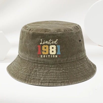 Fisherman Hat Bucket Hat With A 1981 Print