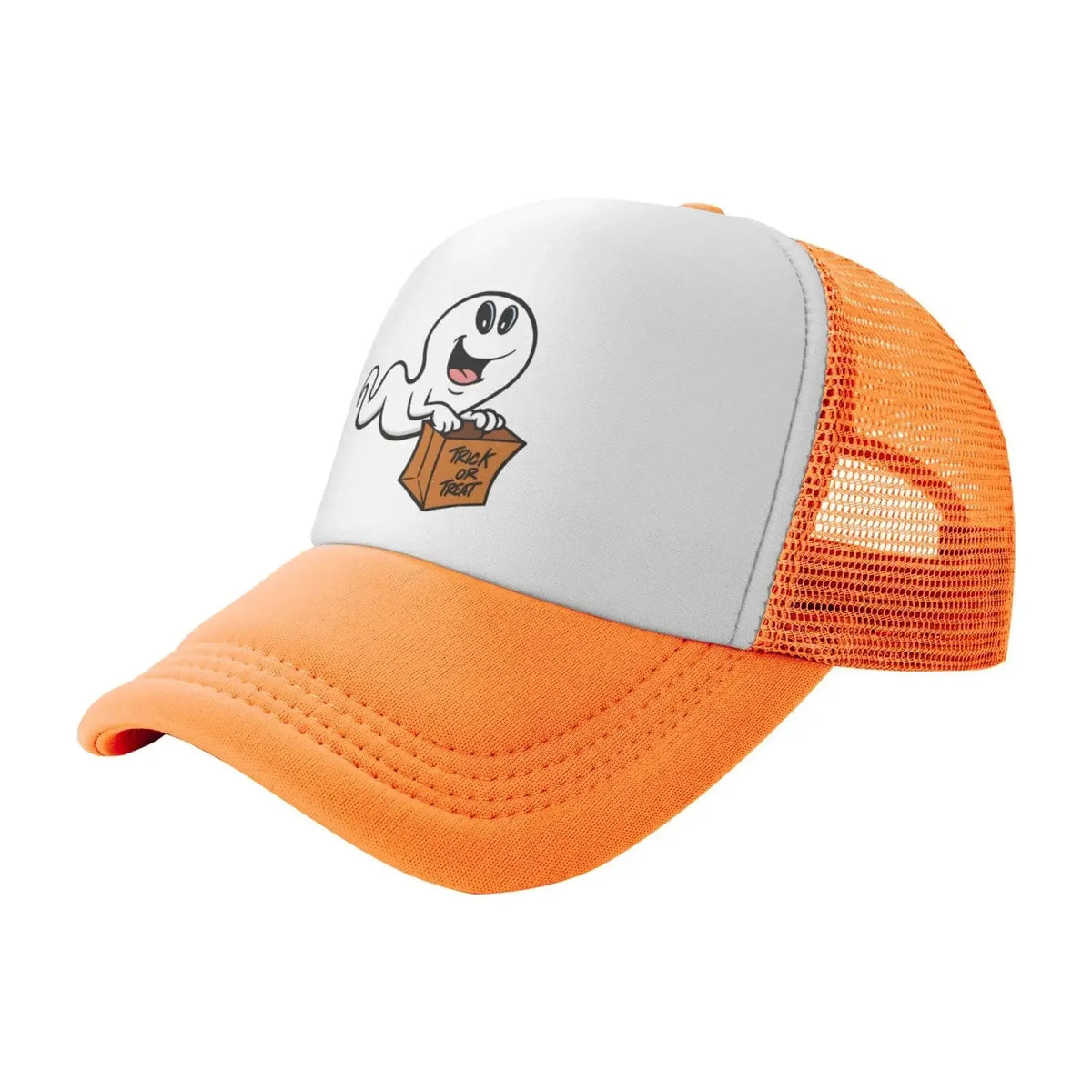 New Mesh Dad Hat Adjustable Washed Trick or Treat Ghost Baseball Cap