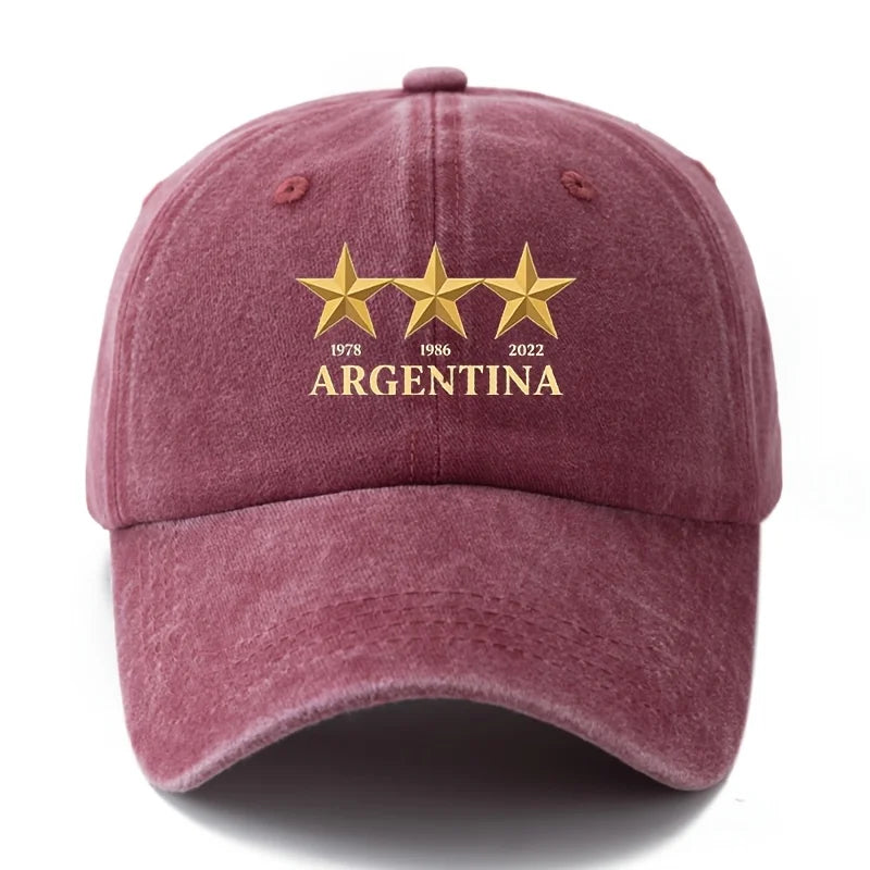 Baseball Cap Three Stars Representing ARGENTINA