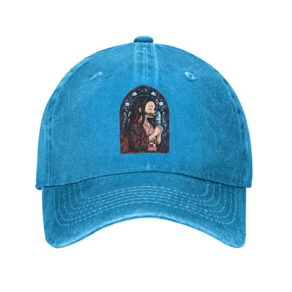 Pure Color Dad Hats Nezuko Kamado Baseball Caps Demon Slayer