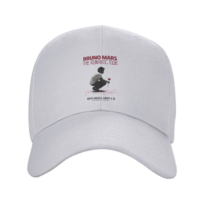 Singer Bruno Mars Portrait Graphics Baseball Caps