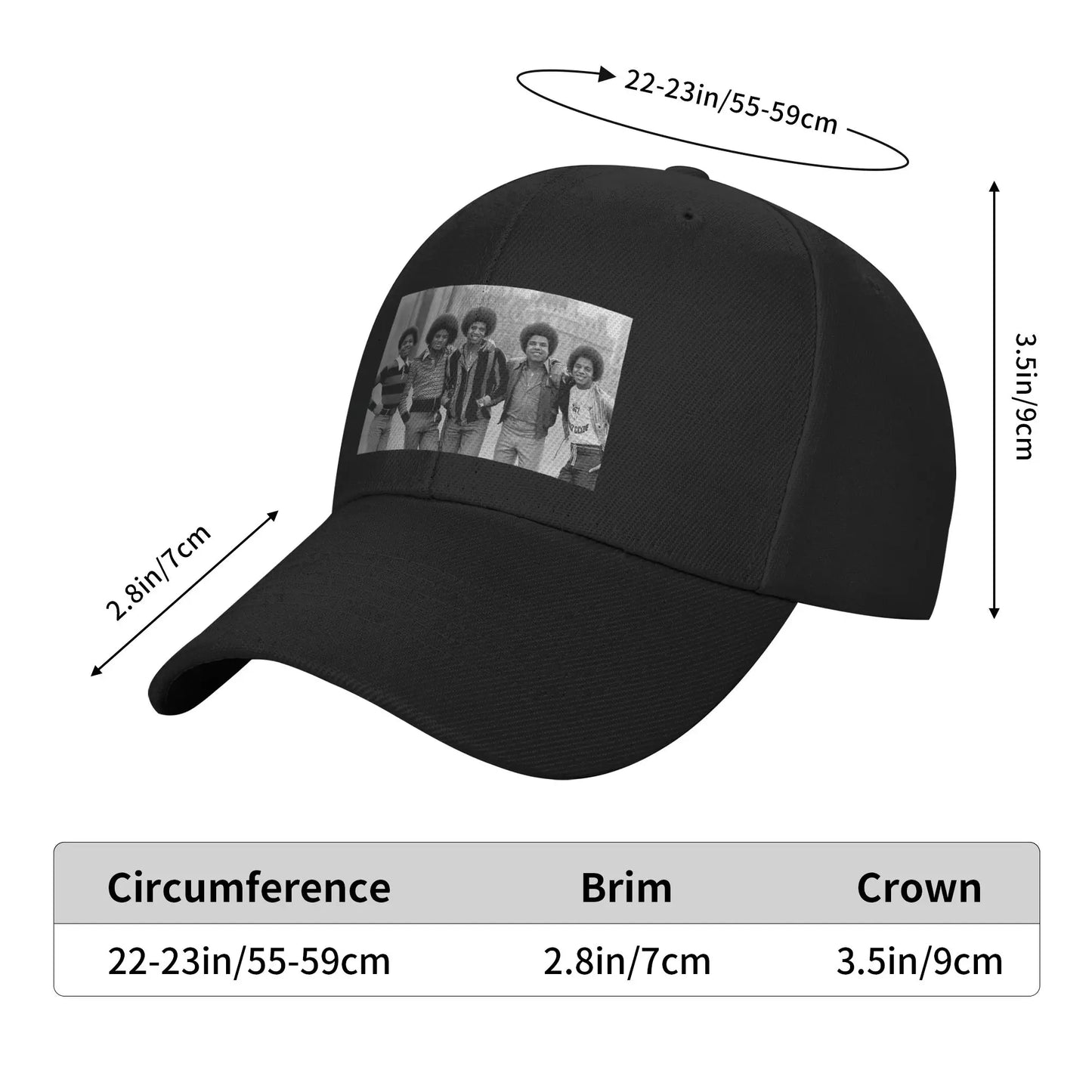 Summer Michael Jackson The Jackson  Band Photo In London Baseball Cap