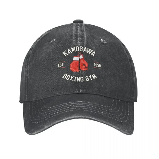 Vintage Hajime No Ippo KBG Design Kamogawa Boxing Gym  Baseball Caps For Men Women