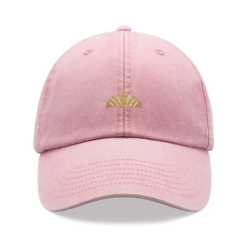 Croissant Printing Retro Baseball Caps
