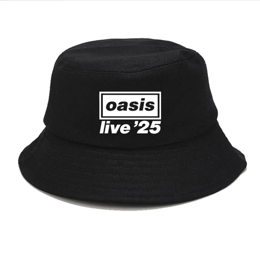 OASIS Black Solid Dots Bucket Hat Two Side Wear Unisex Men Women