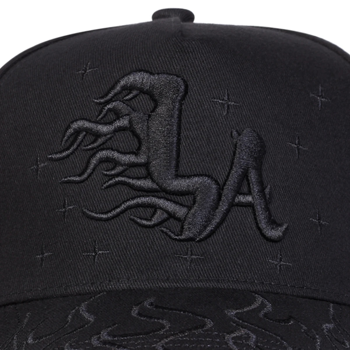 Unisex LA Flame Star Embroidery Baseball Caps