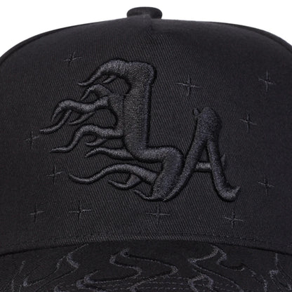 Unisex LA Flame Star Embroidery Baseball Caps
