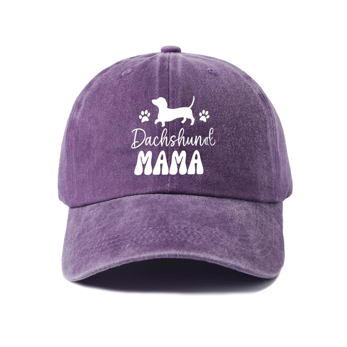 Dachshund Mama Vintage Washed Baseball Cap