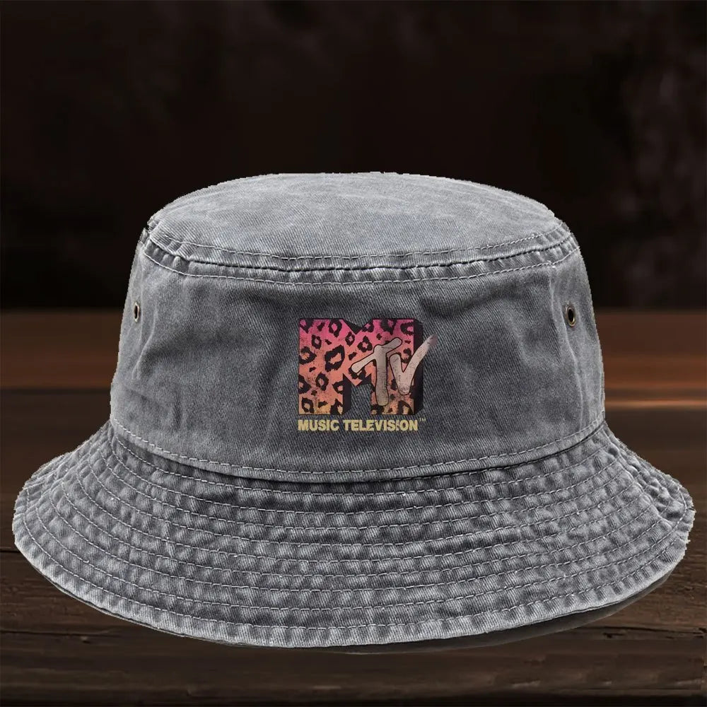 Fashionable "MTV" Print Fisherman Hat Bucket Hat