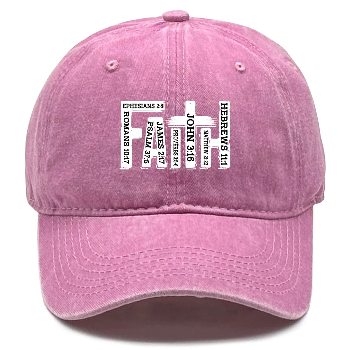 Baseball Cap Black White FAITH